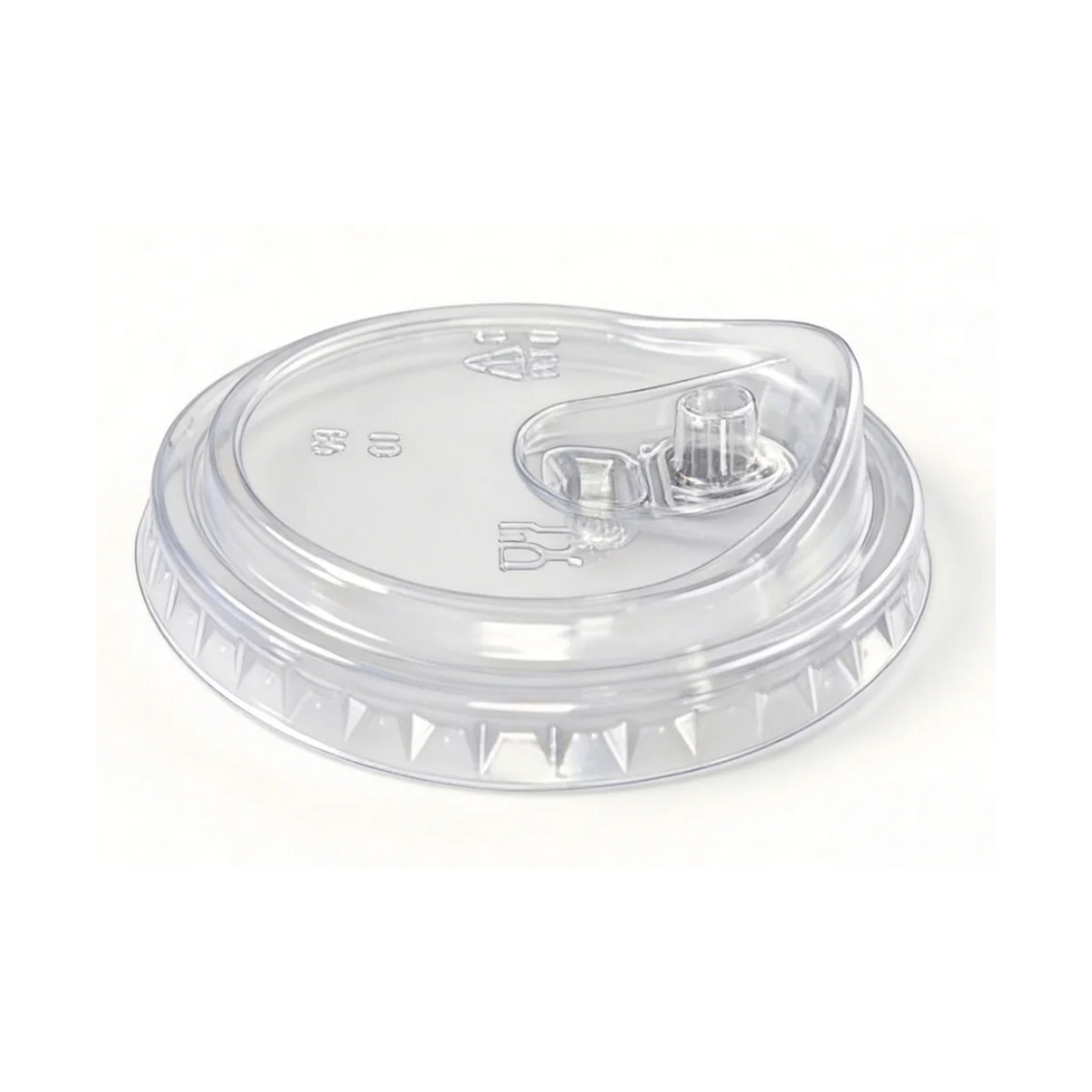 PLA Sip Lid with Flip Closure for Cold Drinks