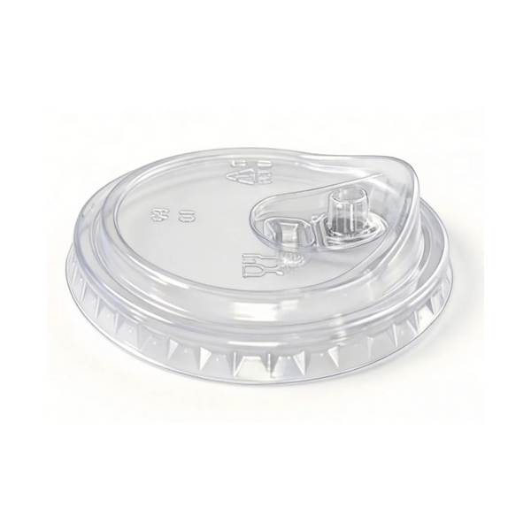 PET Sip Lid with Flip-Top Closure for Cold Drinks