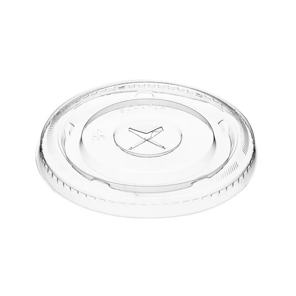 PET Flat Lid with Straw Opening for Cold Drinks